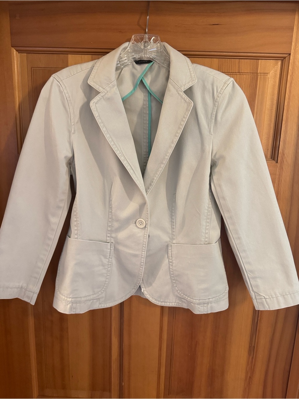 J. Crew Cotton Khaki Blazer XS